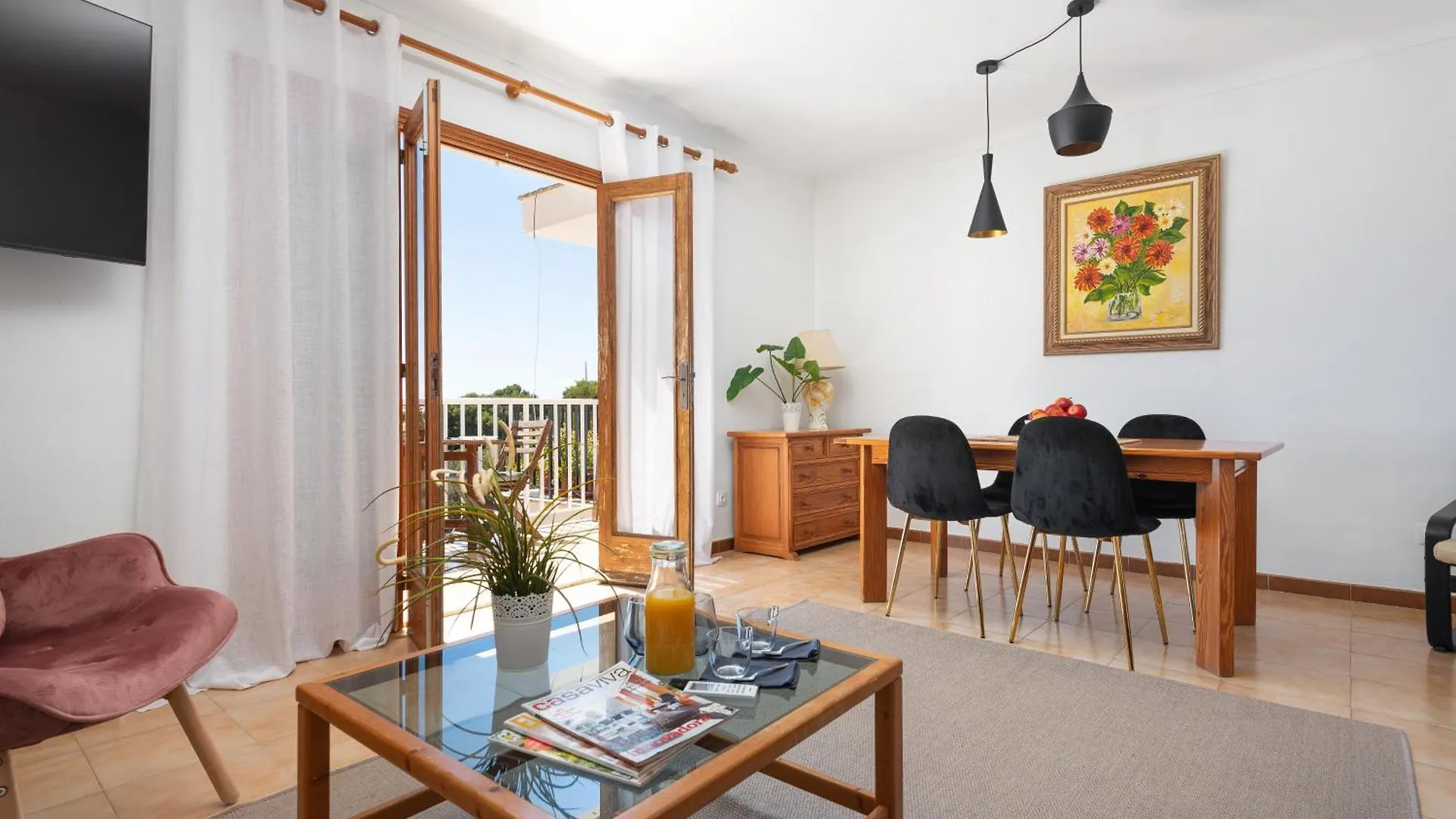 New! Apartment Harmonia, Front Sea View, Cala Marsal Beach 300M Portocolom  Spagna
