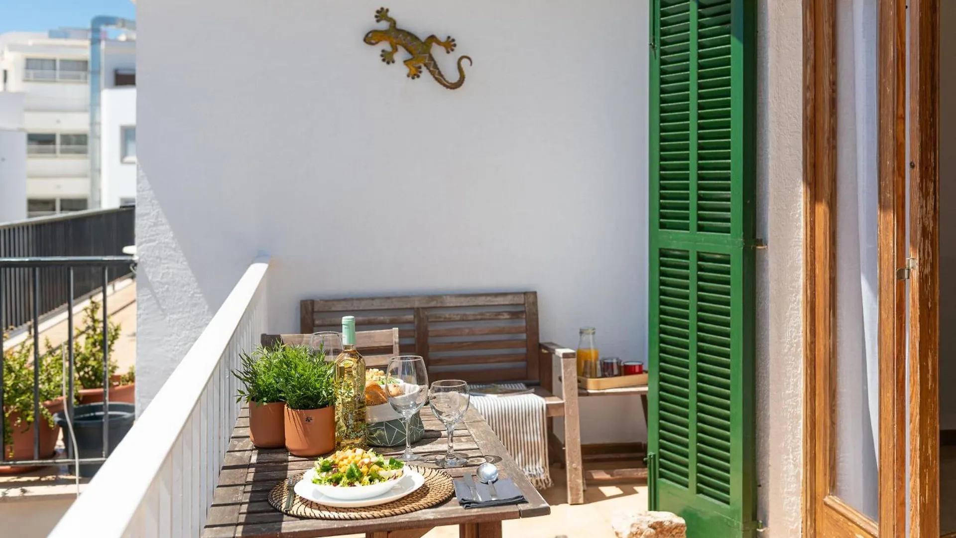 New! Apartment Harmonia, Front Sea View, Cala Marsal Beach 300M Portocolom  0*, Portocolom (Mallorca)