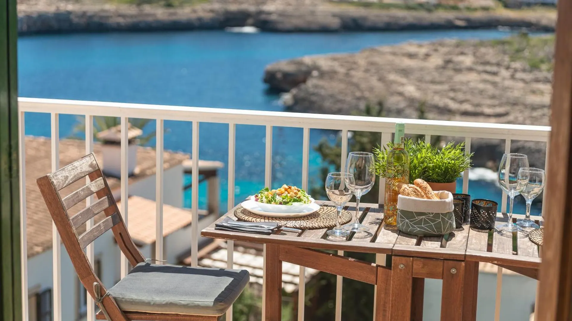 New! Apartment Harmonia, Front Sea View, Cala Marsal Beach 300M Portocolom